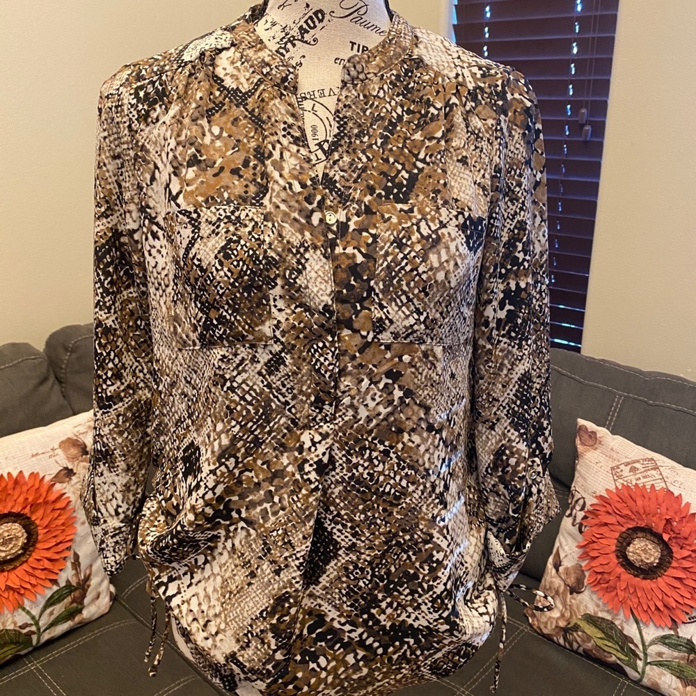 Snake print blouse